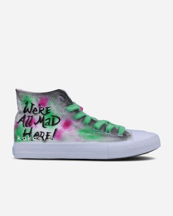 We're all Mad here Hand Painted Shoes