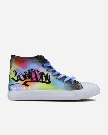 London Skyline Watercolour Hand Painted Shoes