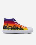 Sunset London Skyline Hand Painted Shoes