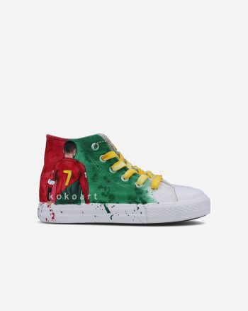 Football Player Hand Painted Shoes
