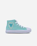 Love Mint Green Hand Painted Shoes