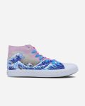 Pink Wave Hand Painted Shoes