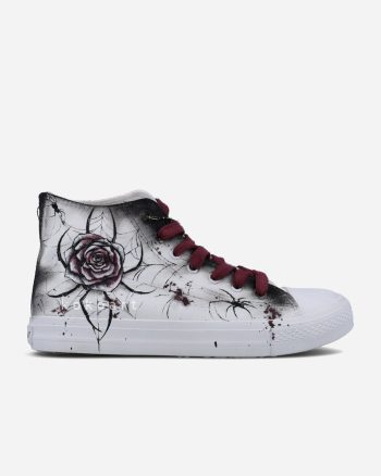 Spider Rose Hand Painted Shoes