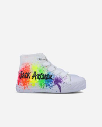 Lion Neon Splash Hand Painted Shoes
