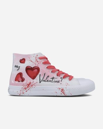 Would you be my Valentine Hand Painted Shoes