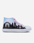 London Skyline Hand Painted Shoes