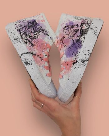 Alice in Wonderland Hand Painted Shoes