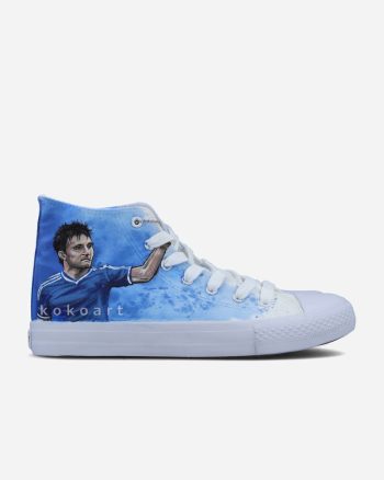 Football Player Hand Painted Shoes