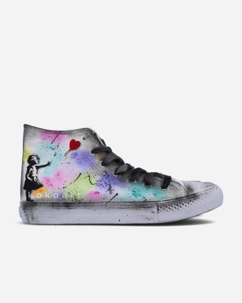 Graffiti Watercolour Hand Painted Shoes