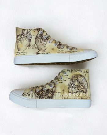 Body Anatomy Hand Painted Shoes
