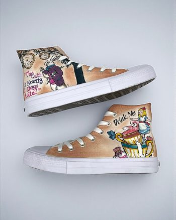Alice in Wonderland Hand Painted Shoes