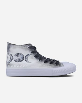 Moon Phases Hand Painted Shoes