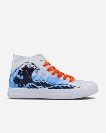 Fire and Wave Hand Painted Shoes