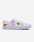 Flowers and Bees Hand Painted Shoes
