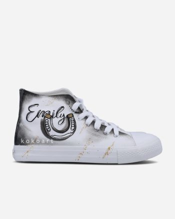 Horse Portrait Hand Painted Shoes