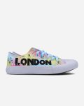 London Colourful Skyline Hand Painted Shoes