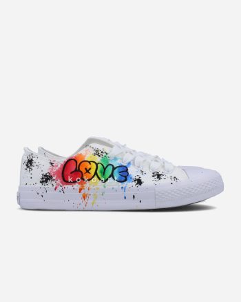 Love Hope Colour Splash Hand Painted Shoes