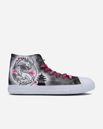 Dragon Sakura Hand Painted Shoes